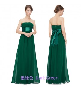 晚裝禮服裙抹胸露背宴會長裙