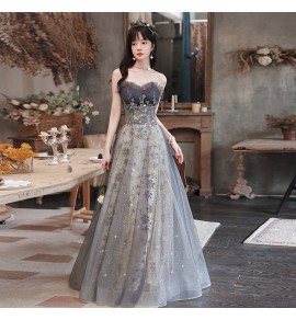 女裝禮服裙抹胸宴會長裙