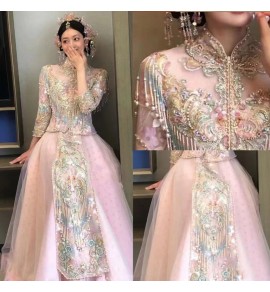 新娘中式婚紗禮服龍鳳褂