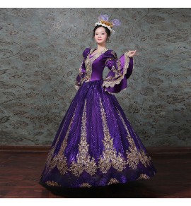 女裝晚禮服裙歐洲宮廷式舞臺演出服