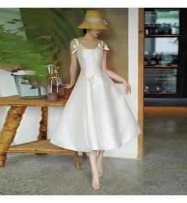 少女禮服裙吊帶生日派對中長裙