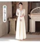女裝禮服裙繡花姊妹團長裙