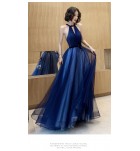 晚裝禮服裙性感掛脖露肩露背長裙