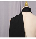 晚裝禮服裙鑲鑽斜肩披肩長裙