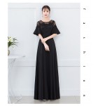 少女禮服裙圓領喇叭袖派對長裙