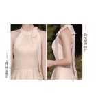 少女禮服裙香檳色姊妹團長裙