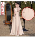 少女禮服裙香檳色姊妹團長裙