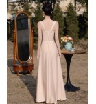 少女禮服裙香檳色姊妹團長裙