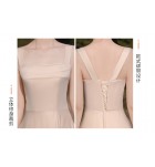 少女禮服裙香檳色姊妹團長裙