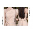 少女禮服裙香檳色姊妹團長裙