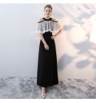少女禮服裙性感露肩掛脖長裙 