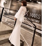 晚裝禮服網紗立領宴會長裙