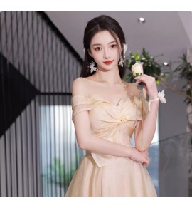少女晚裝裙派對長款連身裙