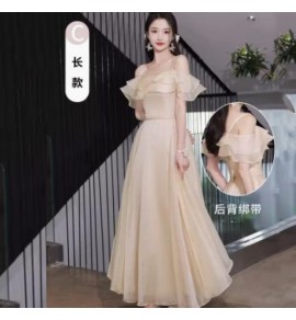 少女晚裝裙派對長款連身裙