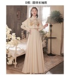女裝禮服裙香檳色加厚款長裙