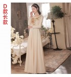 女裝禮服裙香檳色加厚款長裙