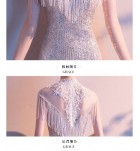晚裝禮服裙小立領魚尾長裙