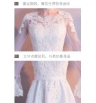 晚裝禮服圓領宴會長裙