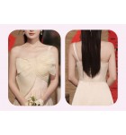女裝禮服裙香檳色網紗長裙