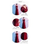 女裝禮服裙V領中袖合唱團演出長裙