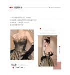 晚裝禮服裙抹胸宴會長裙