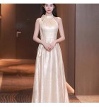 少女禮服裙香檳色長裙