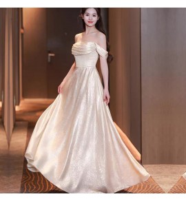 少女禮服裙香檳色長裙
