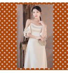 少女禮服裙香檳色優雅派對長裙