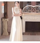 少女禮服裙香檳色優雅派對長裙