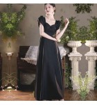 少女禮服裙黑色演出派對長裙