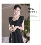 少女禮服裙黑色演出派對長裙