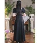 少女禮服裙黑色演出派對長裙