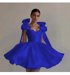 晚裝禮服裙吊帶/抹胸蝴蝶結短裙