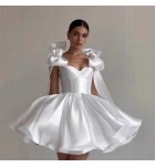 晚裝禮服裙吊帶/抹胸蝴蝶結短裙