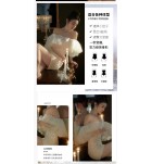 少女禮服裙一字肩閃片泡泡袖短裙
