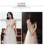 晚裝禮服裙深V領中長裙