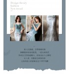 晚裝禮服裙性感抹胸露背魚尾長裙