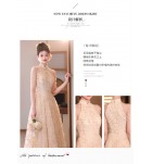 少女禮服裙掛脖露肩流蘇長裙