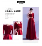 少女禮服裙方領中袖長裙