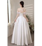 晚裝禮服一字肩露背長裙