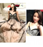 晚裝禮服裙吊帶長款連身裙