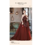 晚裝禮服裙抹胸婚宴長裙