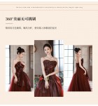 晚裝禮服裙抹胸婚宴長裙
