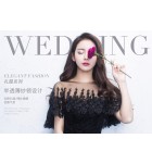 少女禮服裙透視網紗圓領長裙
