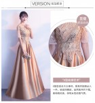 晚裝禮服裙圓領中袖合唱團演出服