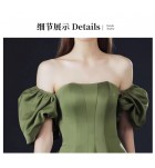 女裝禮服裙雙面緞多種穿法長裙