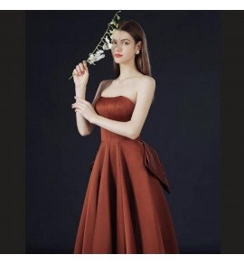 女裝禮服裙雙面緞多種穿法長裙