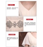 女裝禮服裙V領雪紡演出服長裙