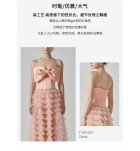 少女連身裙吊帶抹胸蝴蝶結蛋糕裙