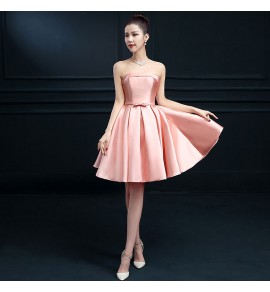 少女禮服裙抹胸收腰短裙